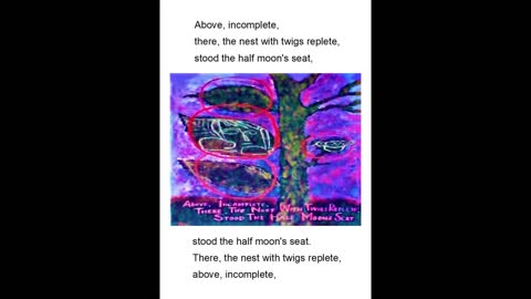 The Half Moon's Seat, Japanese art combined with an English translated haiku sung acapella