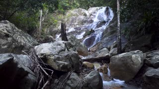 waterfall inside nature