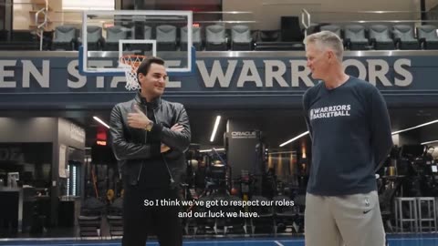 Tennis Icon Roger Federer Visits the Golden State Warriors