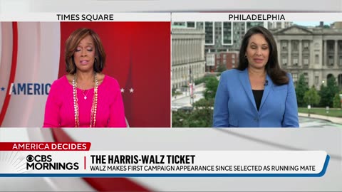 Harris, Walz hold first rally together in battleground state of Pennsylvania