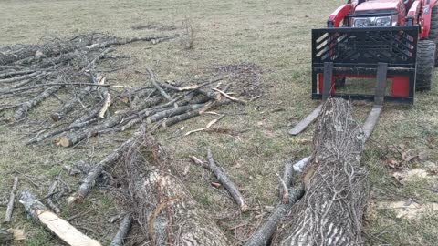 Playing on the tractor