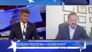 REAL AMERICA - Dan Ball W/ David Wohl, Severely Redacted Affidavit Released In Trump Raid, 8/26/22