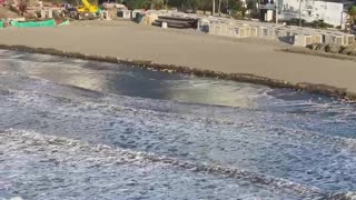 Mar de leva en playas de Cartagena