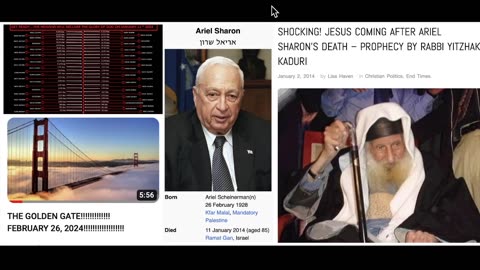 ARIEL SHARON AND THE RAPTURE - FEBRUARY 26, 2024