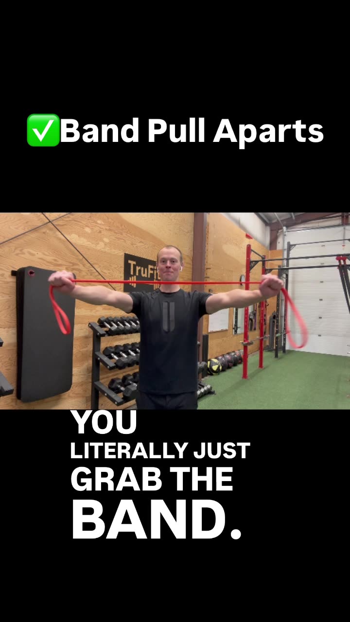 Band Pull aparts are one of my favorite warmup exercises and movements.