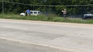 Guy in Trench Coat Arrested by Texas Troopers
