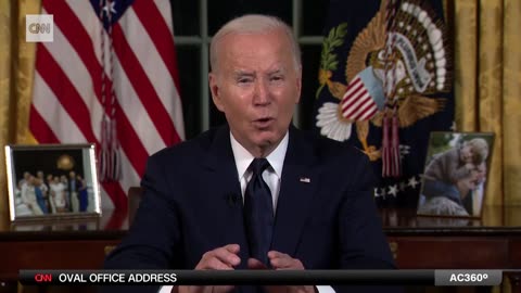 Watch Biden's full Oval Office address on Israel-Hamas conflict