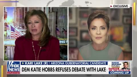 Arizona gubernatorial candidate Kari Lake on Katie Hobbs is doing "the old basement Biden play" in refusing to have a debate