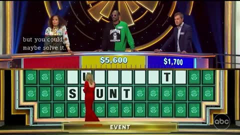 Snoop Dogg on Wheel of Fortune (real, not a skit)