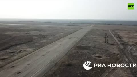 Drone footage shows deserted Mariupol airport