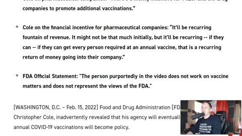 Major Admission By FDA Will They Be Able To Pull It OFF!?