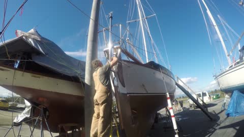 Cape Horn Windvane Install 1