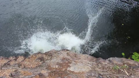 Quarry jump three girls two collide