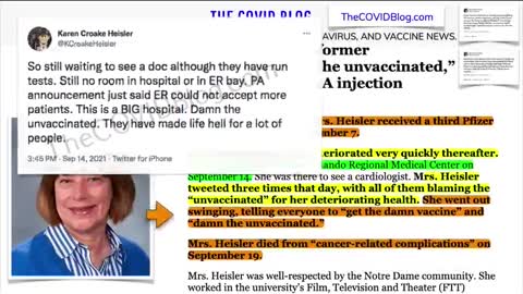 Professor Shames The Unvaxxed, Dies After Booster