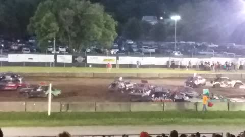 Harrison County Fair Demolition Derby 2017 Corydon Indiana