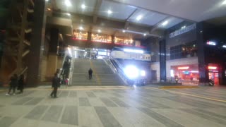 Seoul Night View in wang sib ri station