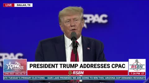President Donald J Trump Speech at CPAC Texas in Dallas, TX 8/6/22