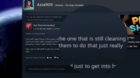 Pet Shop Simulator Steam Review - Some Small game breaking bugs!