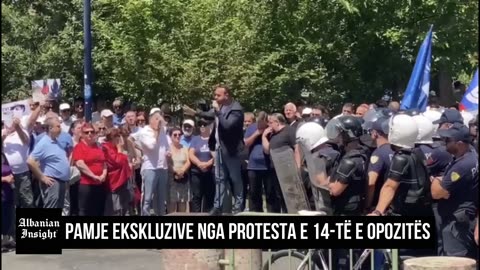 Pamje ekskluzive nga protesta e 14-të e opozitës