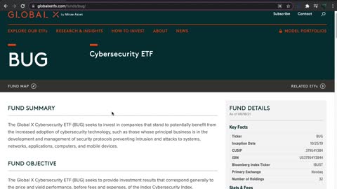 BUG ETF Introduction (Cybersecurity)