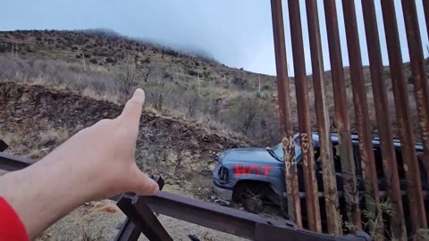 Abandoned Car with BULLET HOLES on Border Wall! Migrant CRISIS. Sasabe Arizona