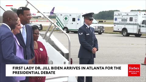 First Lady Dr. Jill Biden Arrives In Atlanta, Georgia, For The Presidential Debate
