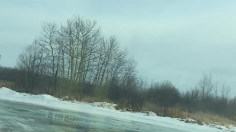 Stonyridge Campground; Ice racing the Denali on semi frozen pit