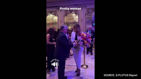WATCH: Former First Lady Melania Trump Stuns, Turns Heads At Mar-A-Lago Event For PM Orban