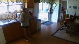 COUSIN STEALING COFFEE CAUGHT ON VIDEO