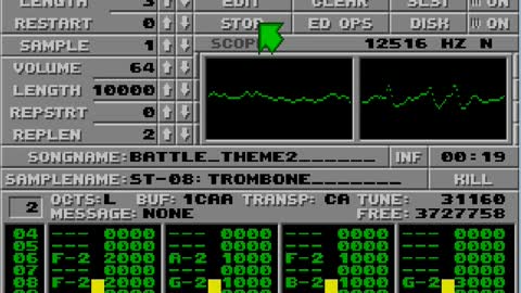 Amiga and Atari ST Protracker Music Mods - Battle Theme