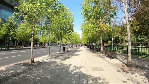 Isidora Goyenechea Avenue in Santiago, Chile