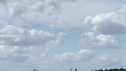 Trump Landing at Daytona 500