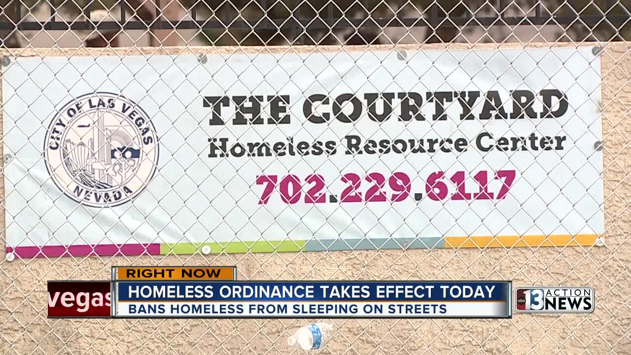Homeless ordinance in Las Vegas takes effect Sunday