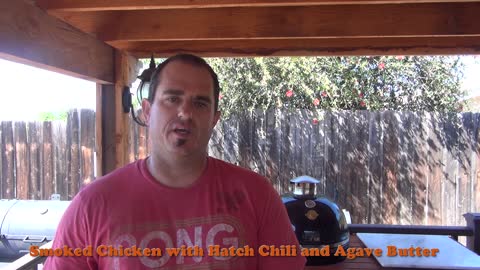 How to make Smoked Chicken with Hatch Chili and Agave Butter Recipe