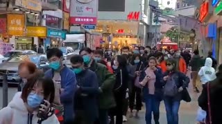 Every Single Person On The Streets Of Hong Kong Wears Mask For Coronavirus