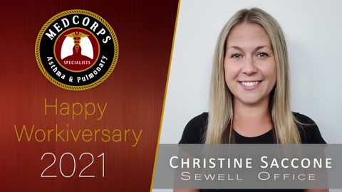 Happy 1 year work anniversary to Christine, Medcorps Clinical Pharmacist & Scribe.