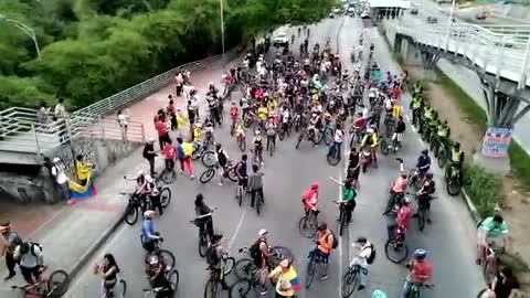 Video ciclopaseo de protesta