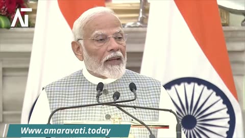 PM Modi's Key Remarks Joint Press Meet with Bangladesh PM | Amaravati Today