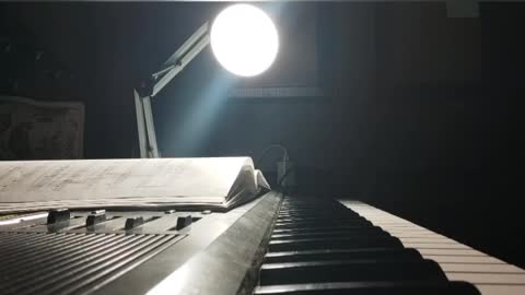 Playing piano at night#3