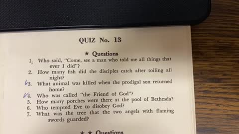 Bible Trivia- Bible Quiz 13 ⭐️
