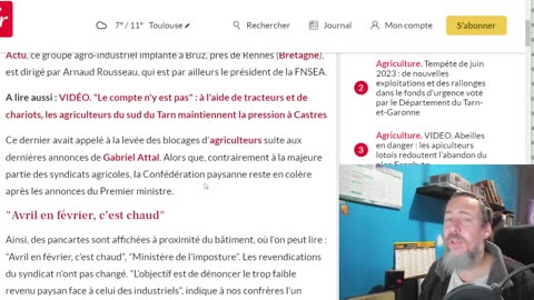 DES AGRICULTEURS BLOQUENT L'INDUSRIE DE LA FNSEA #Agriculteur #Agriculture #Politique