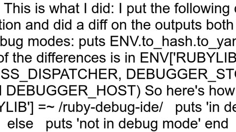 Determine if a program is running in debug mode