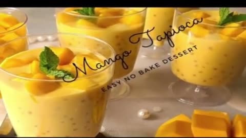 Mango Tapioca Pudding