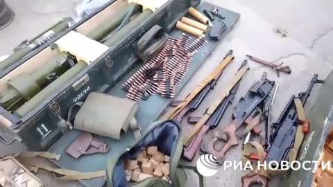 Ukraine War - A weapon confiscated from a cell of a terrorist