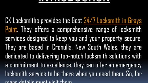 Best Car Locksmith in Grays Point