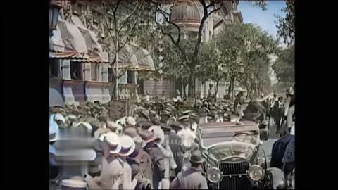 ⁴ᴷ 1926 - Posse do presidente Washington Luís | Reupload | Colorizado I.A | 4k