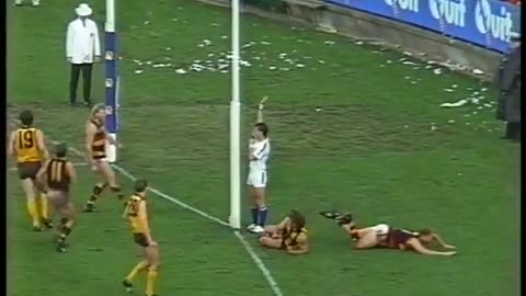 AFL Highlights Collingwood VS ST Kilda + Hawthorn VS Adelaide Crows 1992