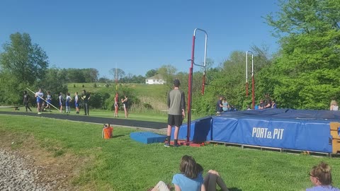 5.9.22 - Girls Pole Vault at Villa