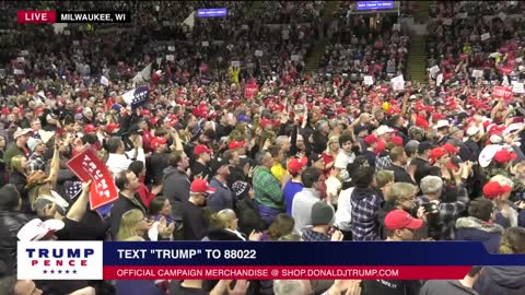 President Trump in Milwaukee, WI