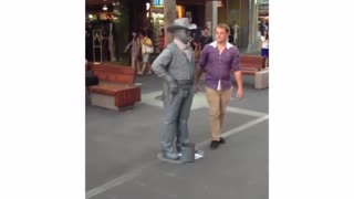Do Not Mess with the Living Statue